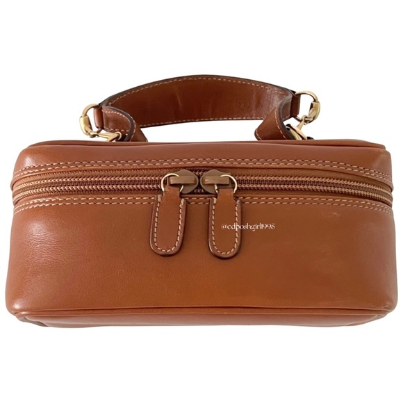 Gucci by Tom Ford mid 90s Horsebit Vanity makeup leather case tan with horsebit - Picture 10 of 16